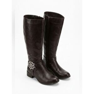 Black Knee High Boots by DBDK Fashion 8M